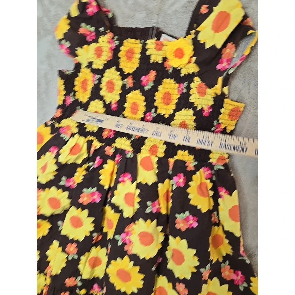 Gymboree Sunflower Dress Girl Size‎ 12 100% Cotton